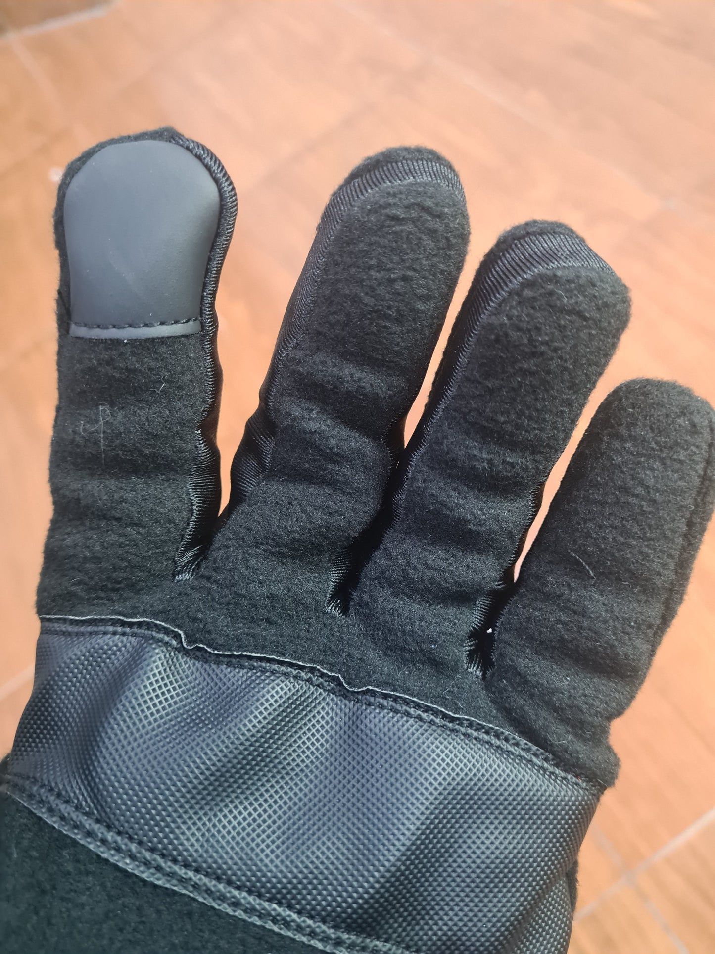 Full length thick fleece gloves for winter touch screen enabled